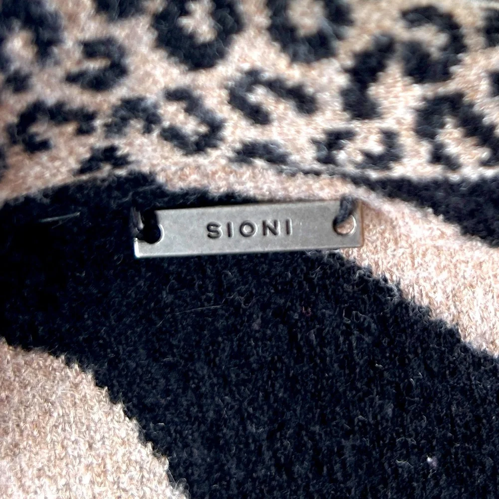 Sioni Animal Print Cardigan - Size XL